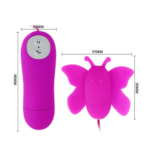 Großhandel 12-Funktions-Vibrationen Schmetterling Vibrator Klitoris Massage gerät G-Punkt Stimulation Vibratoren Sexspielzeug
