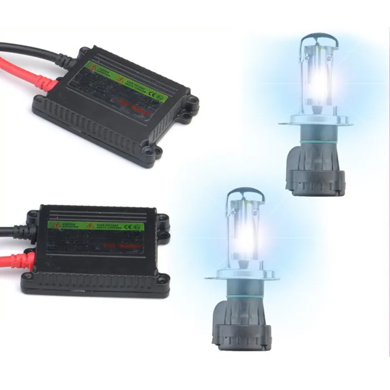 Yüksek kaliteli araba Xenon HID far ampulü kiti H4 35W Led far lambaları far ampulü s