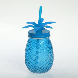 Nhà Bếp Hình Dạng Dứa Thủy Tinh Đồ Uống Dispenser 4L Microwavable Pha Lê <span class=keywords><strong>Container</strong></span> In Thiết Kế - Product Image 5