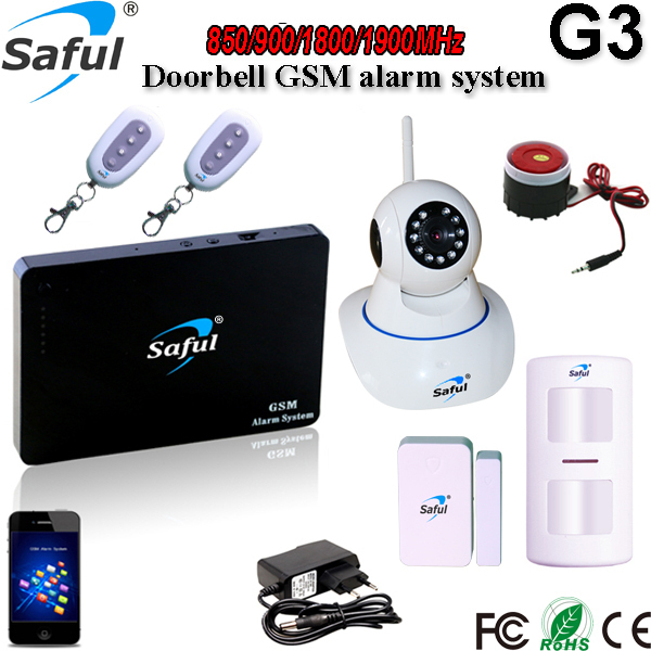 New Arrival DIY Wireless Home Security Alarm System with IP Camera, Work with Pet Friendly PIR Sensor Wifi Intruder Alarm System