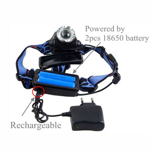 방수 고출력 18650 리튬 이온 T6 충전식 줌 LED 녹색 빛 헤드 램프 야간 사냥 - Product Image 4