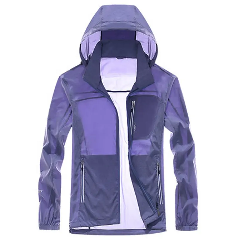 Pinghu FASHION 2019 New Summer Design OEM Custom Sun Protection Clothing Ultra-thin Breathable Skin Hooded Biker Jacket For Men