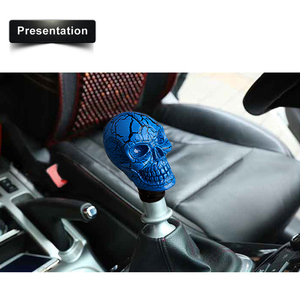 JDM Corsa Cultura Bastone Pazzesco Ordinazione Manuale Made Automatico della Testa Del Cranio Universale del Camion Dell'automobile Gear Shift Manual Shifter Manopola Maniglia Manuale - Product Image 5