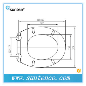 Venta caliente Fábrica Ralentizar Púrpura Urea Material Cubre Asiento Del Inodoro - Product Image 2