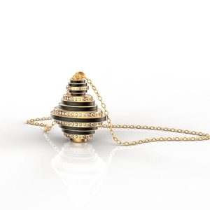 Mub nuestra compañía <span class=keywords><strong>el</strong></span> último diseño creativo de la forma gyro colgante , collar de China collar de aceite esencial - Product Image 2