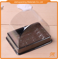 Boîte d'emballage pour gâteau en tranches, boîte à biscuits divisée avec fenêtre transparente