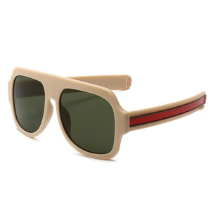 Grande di Grandi Dimensioni Occhiali Da Sole Uomo Donna Giallo Mens Occhiali Da Sole per le Donne Degli Uomini Retro occhiali Da Sole di <span class=keywords><strong>Plastica</strong></span> <span class=keywords><strong>Rosa</strong></span> Alla Moda di Occhiali Da Sole di Modo - Product Image 4