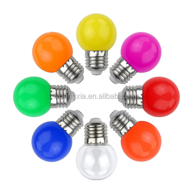 G45 Color LED Night Light Bulb 1W 2W 3W E27 with PC Cover CE & ROHS Certified LED Bulbs