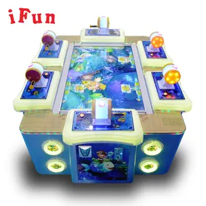 Hotselling 6 players Coin Operated Child-Parents Amusement Lottery Ticket Simulator Fishing Hunter Games Machine