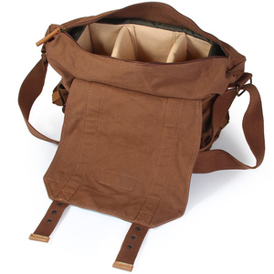 Original Caden F1 Vintage Canvas DSLR <strong>Camera</strong> <strong>Messenger</strong> <strong>Bag</strong> Soft Diagonal Single Shoulder <strong>Bag</strong> for Cameras - Product Image 5