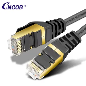 Kualitas Yang Sangat Baik Utp Cat6a Kabel Cat6 Lan Kabel Cat8 Kabel Jaringan dengan Golden Perisai Plug Sc/Upc Kabel Patch