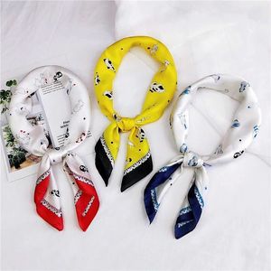 Syal Desain Kucing Cetak Kartun Anak-anak Promosi Gratis Ongkos Kirim Syal Sutra - Product Image 4