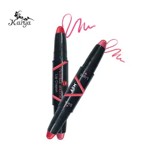 The Latest Lip Makeup Brand Names Crayons Lipstick Pen Double Colour Lip Crayons