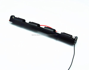 4,5 V 3xAA Zelle (<span class=keywords><strong>UM</strong></span>-3 * 3) Schwarz Kunststoff Batteriehalter-kasten-kasten Lange typ - Product Image 1