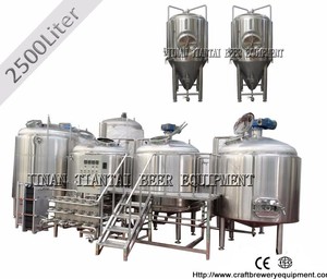 2500 L de acero inoxidable cerveza artesanal de maceración de equipos para la venta - Product Image 1