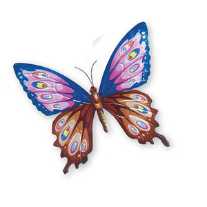 סט של 3 מתכת פרפר פיסול מתכת קיר אמנות קישוט - Product Image 6