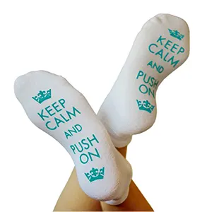 New Goods Combed Cotton Labor Delivery Socks, Pregnancy Funny Non Skid Maternity Hospital Socks