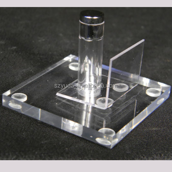 Lot De 4 Présentoirs Cylindriques En Acrylique Transparent - 5x5 Cm (hauteurs 4,6,8,10 Cm) - 3