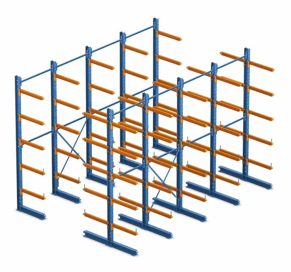 Gepoedercoat Of Gegalvaniseerd Zware Cantilever Rack Magazijn Rack Bubble Film En Kartonnen Doos Heda Aangepaste Sinds 2001 Ce