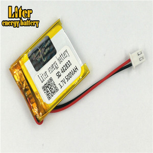 Plug 2.5-2 P 3.7 V 482833 500 mah lipo battery Rechargeable solar li ion polymer lithium battery with PCM - Product Image 3