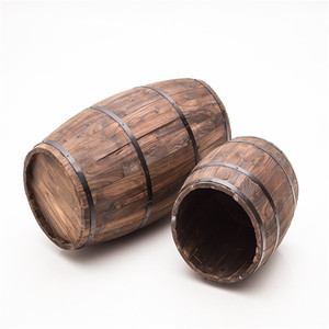 Seau à <span class=keywords><strong>vin</strong></span> créatif <span class=keywords><strong>pour</strong></span> l'aménagement extérieur, baril <span class=keywords><strong>en</strong></span> <span class=keywords><strong>bois</strong></span> avec couleur carbonisée et logo personnalisé - Product Image 2