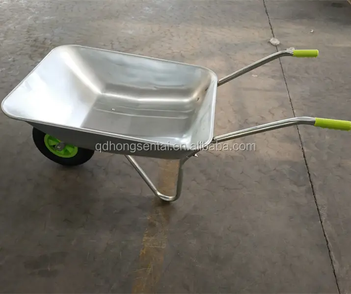 65L Europe model Russia and Ukraine market 4.00-6 wheel galvanized steel cheaper price wheelbarrow wb5204