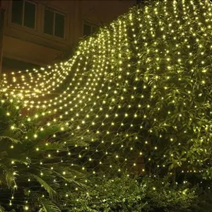 String Lights 6x4m 640 led Net Mesh Fairy TwinkleフラッシュランプHome Garden Christmas Wedding Xmas木Party Garland Decoration