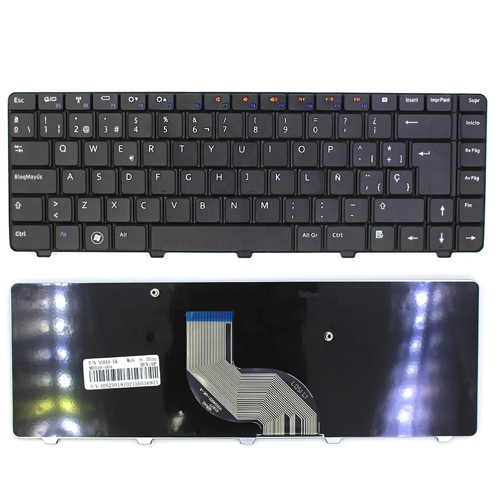 N4010 teclado del ordenador portátil para 14R N4010 N4020 N4030 M4010 LA SP teclado