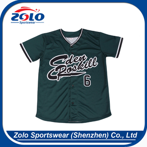 approved manufacturer sublimation new model green custom baseball jersey - Product Image 1