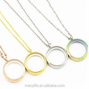 Mecylife Cá Nhân Hình Bầu Dục Hình Không Gỉ Mề Đay Thép Không Gỉ Và Quyến Rũ Vòng Cổ - Product Image 6