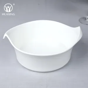 Mangkuk Saji Besar Desain Khusus Microwave, Mangkuk Sup Keramik dengan Pegangan