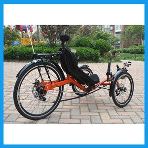 Rural road Touring electric recumbent bicycle cycling with 3 wheels adult - Product Image 3