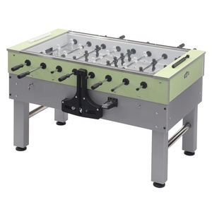 Jx170 Hot Bán bóng trở lại hệ thống <span class=keywords><strong>Foosball</strong></span> trò chơi sử dụng Glass Top Coin hoạt động bóng đá bảng thương mại - Product Image 2