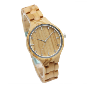 2017 Vogue OEM wholesale price ladies wrist watch Wood wooden Clock - Product Image 2