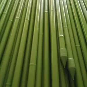 Plastic coated metal bamboo garden stake