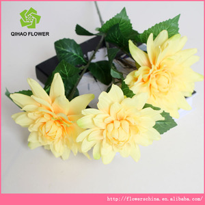 flor artificial para la exportación dalia 3 con flores en la acción para los <span class=keywords><strong>clientes</strong></span> - Product Image 1