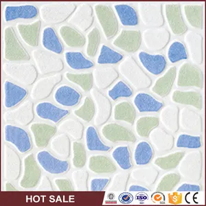 Cina interrotto blu bagno piastrelle di ceramica per pavimenti 300x300mm