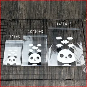 Panda Printed Bakery Cookie Packaging Bag OPP Plastic Bag for Snacks