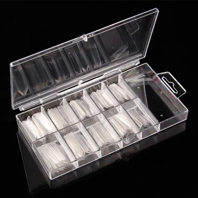 نوعية جيدة ABS شفاف صندوق تخزين خرز للمجوهرات القرط مسمار نصائح مربع للعرض