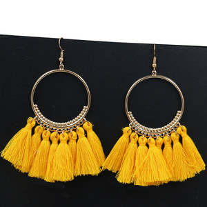YWMT 2018 gran círculo exagerar de aleación de Día de San Valentín Romance borla pendientes para las mujeres - Product Image 5