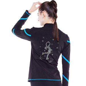 LIUHUO Stretchy Fleece <strong>Waterproof</strong> Training Wear Figure Skating Pants Jackets Set Wholesale Mid Trousers <strong>Leggings</strong> for Children - Product Image 4