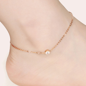 Marlary nuovo arrivo bracciale placcato <span class=keywords><strong>oro</strong></span> <span class=keywords><strong>rosa</strong></span> caviglia gioielli per il corpo ragazze cavigliere in acciaio inox <span class=keywords><strong>cavigliera</strong></span> - Product Image 5