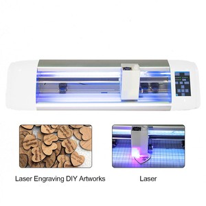 Trắng với máy ảnh tích hợp hệ thống bước tương lai mới Máy vẽ cắt đường viền Vinyl tự động cho vải - Product Image 6