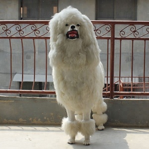 <span class=keywords><strong>Vie</strong></span> Taille Blanc Caniche Animaux Mannequin Chien Mannequin Pour L'affichage de La Fenêtre Partie Décoration Et Cadeaux - Product Image 2