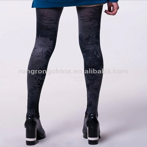 Crisantemo flor de lujo atractivo de las mujeres brillante panti medias - Product Image 5