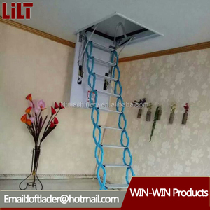 Acento nuevo producto 2017 loft escalera portátil automáticamente/plegable escalera del ático - Product Image 2