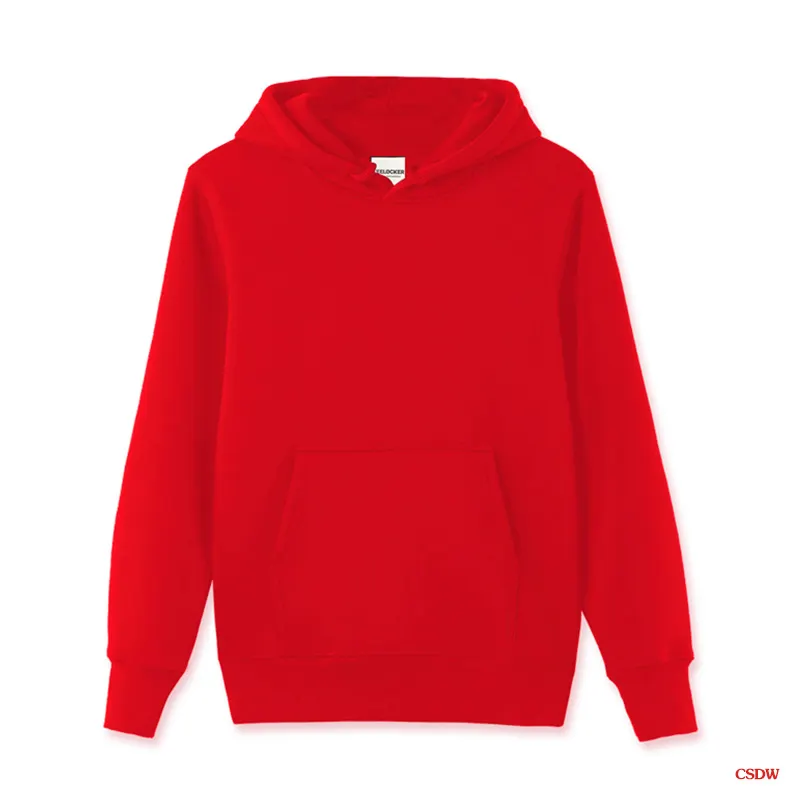 Áo Hoodie Nam Ngắn Màu Đỏ Có Mũ Trẻ Em Chất Lượng Cao