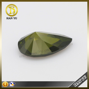 Forma de pera CZ gemas de <span class=keywords><strong>peridoto</strong></span> sintetico al por mayor - Product Image 2