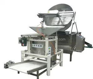 small scale sime-automatic batch industrial deep chips fryer machine