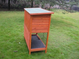 Satılık fabrika çift 2 katmanlı ahşap tavşan kafesi ev Bunny kafes - Product Image 4